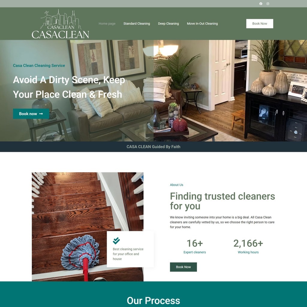 Casa Clean website